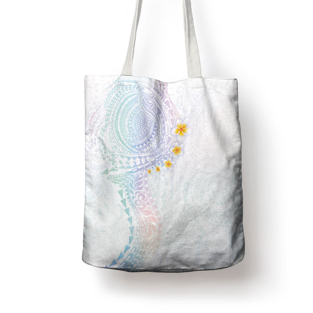 Hawaiian Tribal Tattoo and Plumeria Tote Bag Polynesian Pattern Sweet LT03 - Polynesian Pride