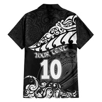 Custom New Zealand Rugby Family Matching Tank Maxi Dress and Hawaiian Shirt Maori Warrior Rugby Silver Fern Tribal Pattern LT03 - Polynesian Pride