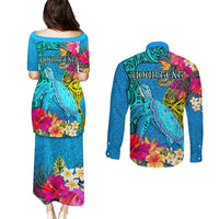 custom-polynesian-couples-matching-puletasi-dress-and-long-sleeve-button-shirts-the-turtle-jung-flower-with-maori-pattern-ethnic-style