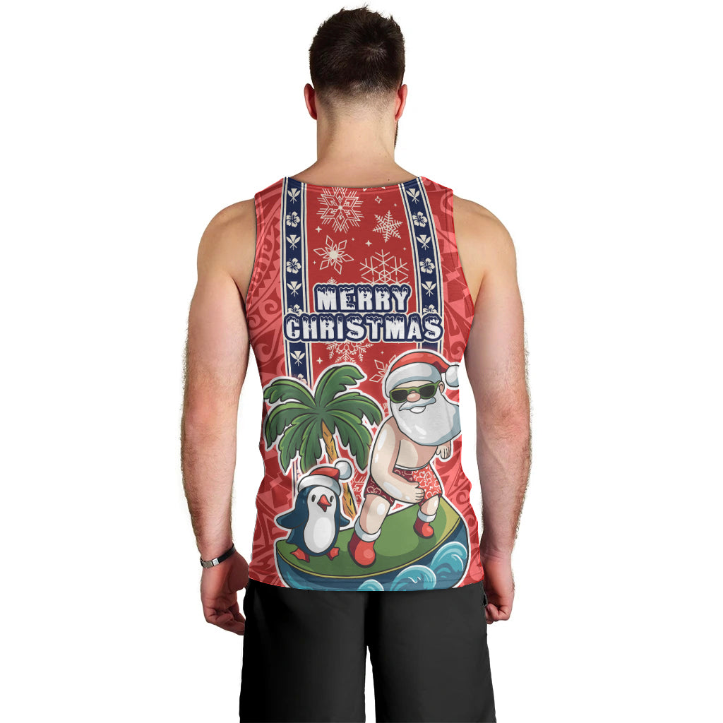 Hawaii Christmas Men Tank Top The Santa Surfing Hawaii Xmas Style LT03 - Polynesian Pride