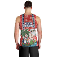 Hawaii Christmas Men Tank Top The Santa Surfing Hawaii Xmas Style LT03 - Polynesian Pride