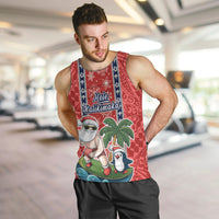 Hawaii Christmas Men Tank Top The Santa Surfing Hawaii Xmas Style LT03 - Polynesian Pride
