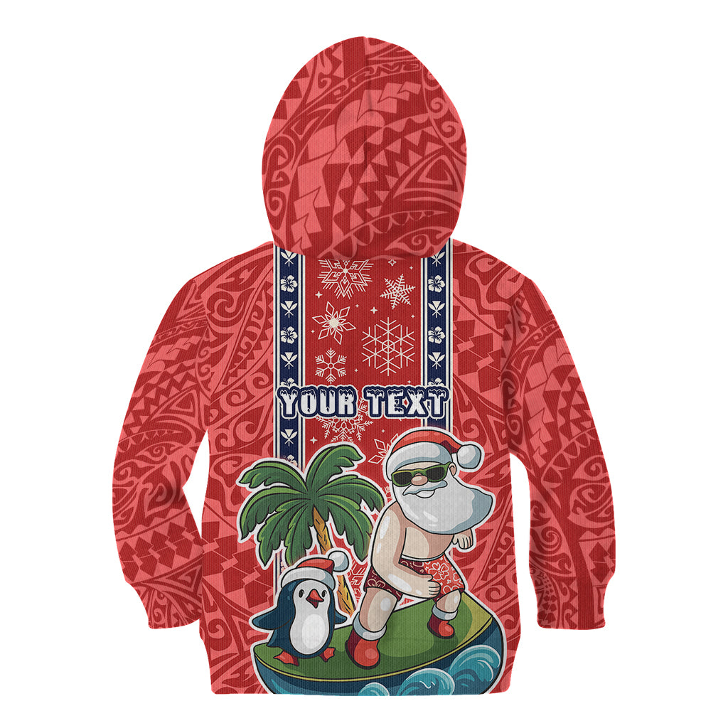 Custom Hawaii Christmas Kid Hoodie The Santa Surfing Hawaii Xmas Style LT03 - Polynesian Pride