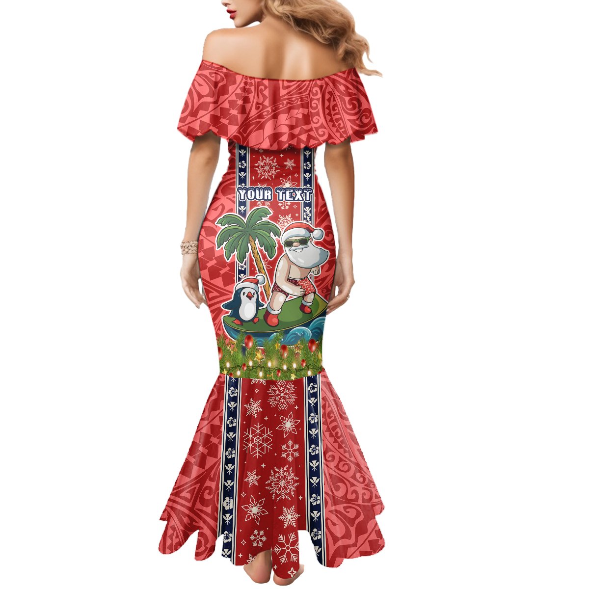 custom-hawaii-christmas-mermaid-dress-the-santa-surfing-hawaii-xmas-style