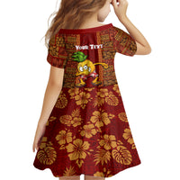 Custom Hawaii Family Matching Off Shoulder Long Sleeve Dress and Hawaiian Shirt Aloha Funny Pineapple Mix Kakau Hawaiian Tribal LT03 - Polynesian Pride
