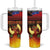 Samoan Siva Afi Tumbler With Handle Tribal Performers of Samoan Fire Knife Dancing