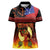 Samoan Siva Afi Women Polo Shirt Tribal Performers of Samoan Fire Knife Dancing