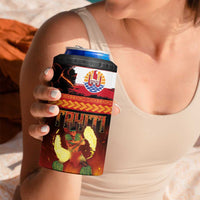 Tahitian Siva Afi 4 in 1 Can Cooler Tumbler Tribal Performers of Tahitian Fire Knife Dancing LT03 - Polynesian Pride