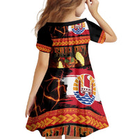 Tahitian Siva Afi Family Matching Summer Maxi Dress and Hawaiian Shirt Tribal Performers of Tahitian Fire Knife Dancing LT03 - Polynesian Pride