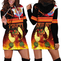 Tahitian Siva Afi Hoodie Dress Tribal Performers of Tahitian Fire Knife Dancing LT03 - Polynesian Pride