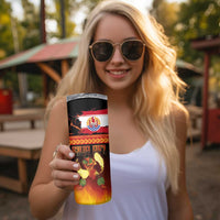 Tahitian Siva Afi Skinny Tumbler Tribal Performers of Tahitian Fire Knife Dancing LT03 - Polynesian Pride