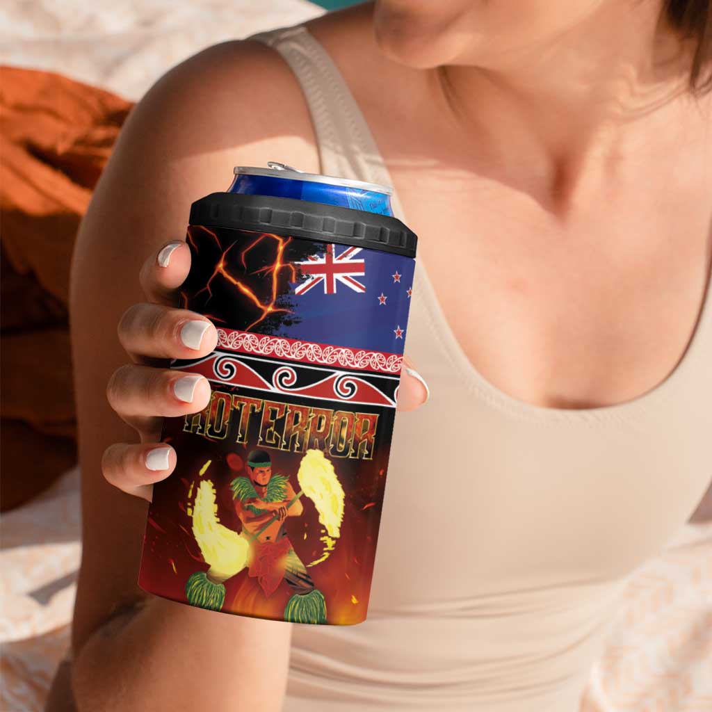 Aotearoa Siva Afi 4 in 1 Can Cooler Tumbler Tribal Performers of Aotearoa Fire Knife Dancing