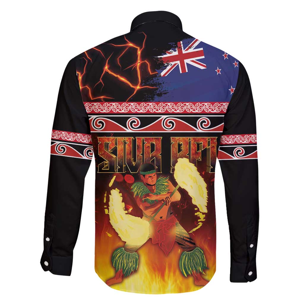 Aotearoa Siva Afi Family Matching Tank Maxi Dress and Hawaiian Shirt Tribal Performers of Aotearoa Fire Knife Dancing LT03 - Polynesian Pride