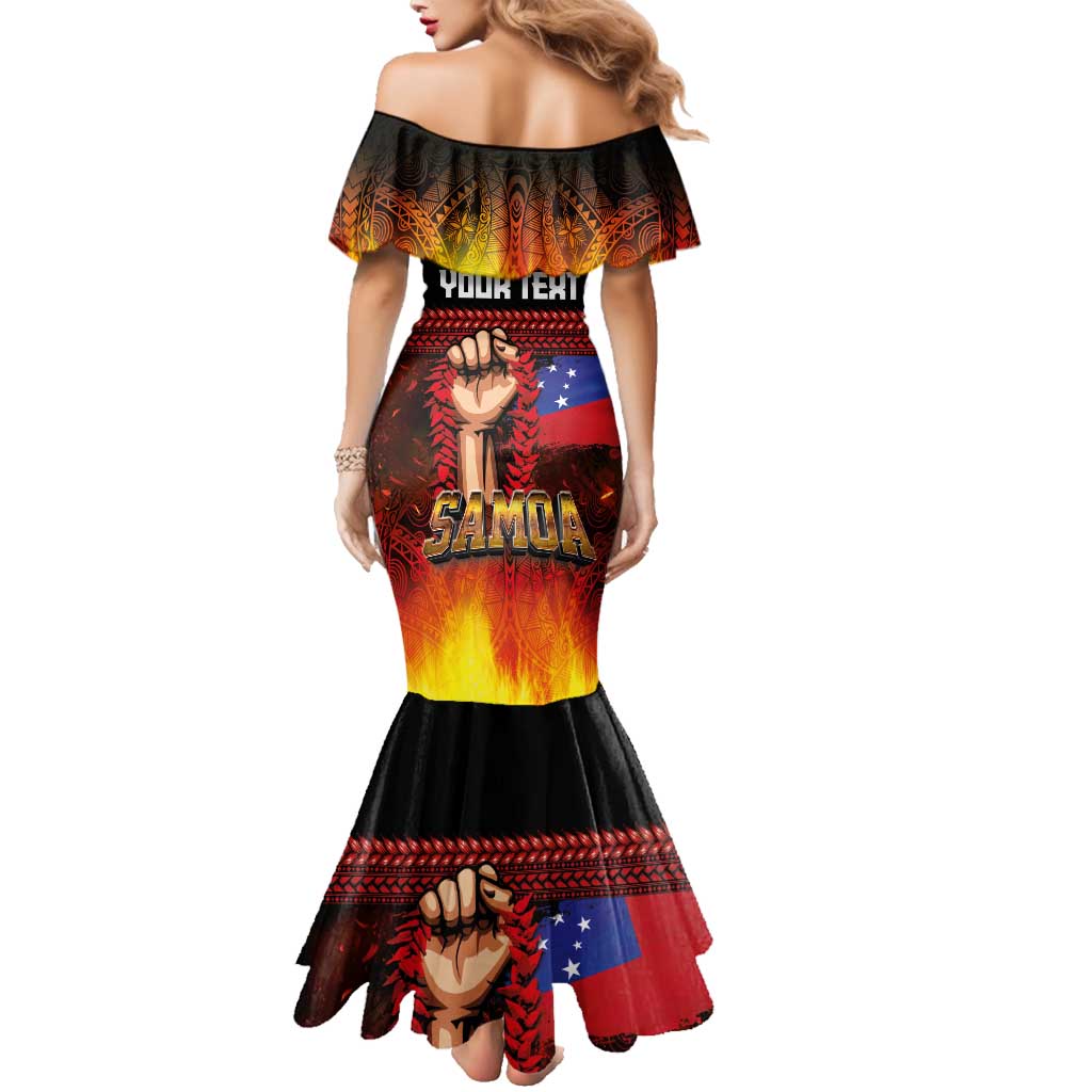 Personalised Samoan Spirit - Samoa Tribal Heritage Family Matching Mermaid Dress and Hawaiian Shirt LT03 - Polynesian Pride