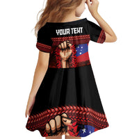Personalised Samoan Spirit - Samoa Tribal Heritage Family Matching Off Shoulder Maxi Dress and Hawaiian Shirt LT03 - Polynesian Pride