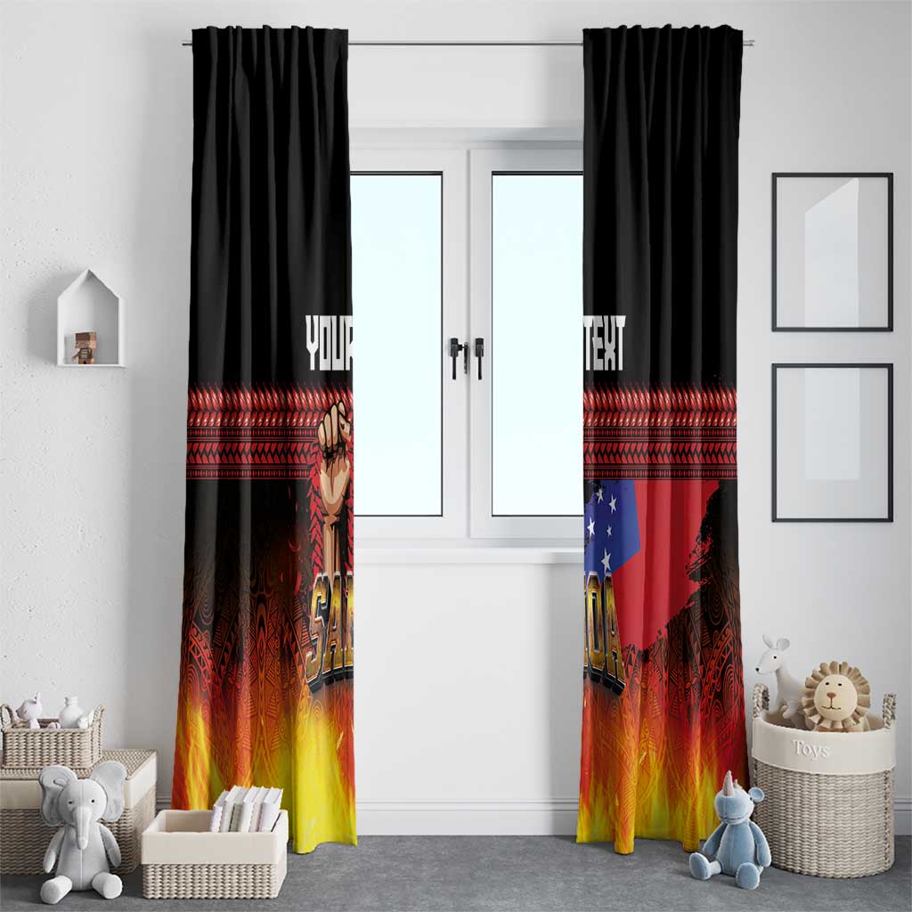 Personalised Samoan Spirit - Samoa Tribal Heritage Window Curtain