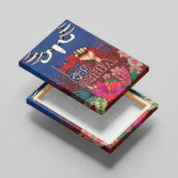 Proud of Samoa Canvas Wall Art Ula Nifo with Samoa 685 and Hibiscus Tapa Tribal Pattern LT03 - Polynesian Pride