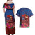 Proud of Samoa Couples Matching Off Shoulder Maxi Dress and Hawaiian Shirt Ula Nifo with Samoa 685 and Hibiscus Tapa Tribal Pattern