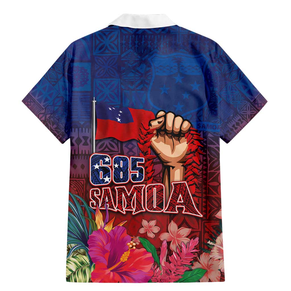 Proud of Samoa Family Matching Mermaid Dress and Hawaiian Shirt Ula Nifo with Samoa 685 and Hibiscus Tapa Tribal Pattern LT03 - Polynesian Pride