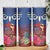 Proud of Samoa 685 Skinny Tumbler Ula Nifo and Hibiscus Tapa Tribal Pattern