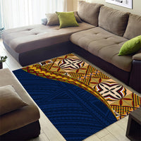 Samoan Siapo Area Rug Tatau Pattern Half Style LT03 - Polynesian Pride