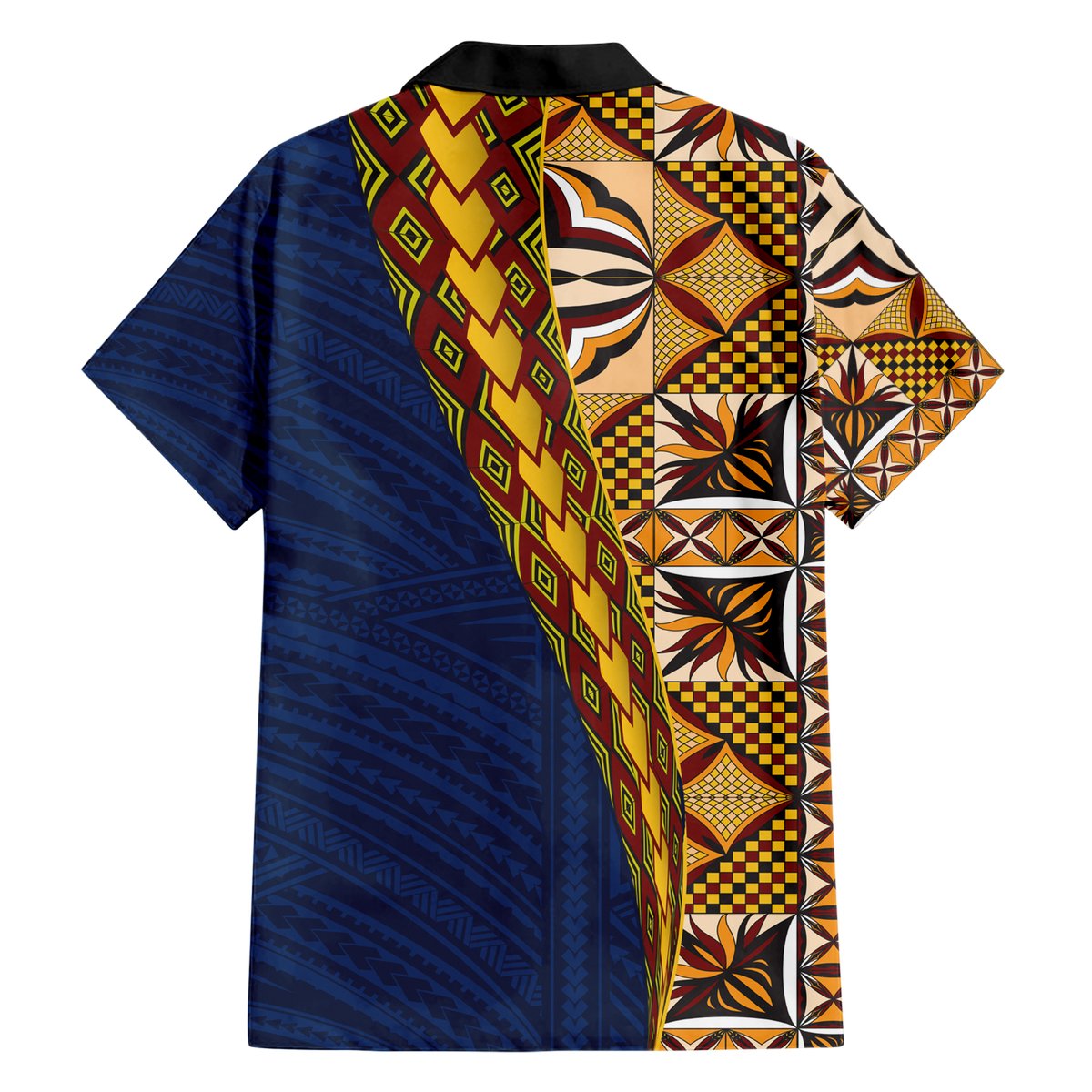 Samoan Siapo Hawaiian Shirt Tatau Pattern Half Style LT03 - Polynesian Pride