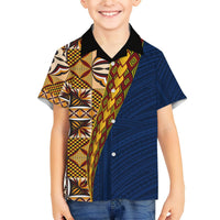 Samoan Siapo Hawaiian Shirt Tatau Pattern Half Style LT03 - Polynesian Pride