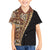 Samoan Siapo Family Matching Short Sleeve Bodycon Dress and Hawaiian Shirt Tatau Pattern Half Style Retro Mode LT03