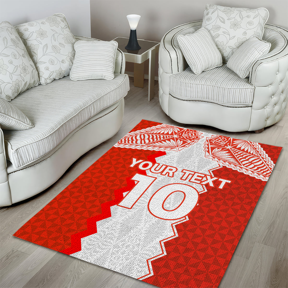 Custom Tonga Rugby Area Rug Ikale Tahi Ngatu Tribal Pattern