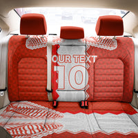 Custom Tonga Rugby Back Car Seat Cover Ikale Tahi Ngatu Tribal Pattern LT03 - Polynesian Pride