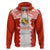 Custom Tonga Rugby Zip Hoodie Ikale Tahi Ngatu Tribal Pattern LT03