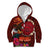 American Samoa Manulele Tausala Nu'uuli Kid Hoodie Tatau Art Pattern with Tropical Plants