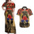 Australia and New Zealand ANZAC Day Couples Matching Off Shoulder Maxi Dress and Hawaiian Shirt Kangaroo and Kiwi Bird Soldier-Honor and Remember Vintage Style