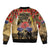 Australia and New Zealand ANZAC Day Sleeve Zip Bomber Jacket Kangaroo and Kiwi Bird Soldier-Honor and Remember Vintage Style