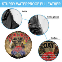Australia and New Zealand ANZAC Day Spare Tire Cover Kangaroo and Kiwi Bird Soldier-Honor and Remember Vintage Style LT03 - Polynesian Pride