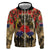 Australia and New Zealand ANZAC Day Zip Hoodie Kangaroo and Kiwi Bird Soldier-Honor and Remember Vintage Style