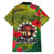 Cook Islands ANDAC Day Family Matching Short Sleeve Bodycon Dress and Hawaiian Shirt Honor and Remember Soliders-Forever in My Thoughts Grunge Style