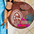 Chamorro Biba Guam Beach Blanket Latte Stone Tribal and Hibiscus Flower Tapa Pattern