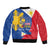 Philippines Independence Day Bomber Jacket Araw ng Kalayaan Polynesian Sun and YAKAN Pattern