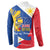 Philippines Independence Day Button Sweatshirt Araw ng Kalayaan Polynesian Sun and YAKAN Pattern