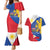 Philippines Independence Day Couples Matching Mermaid Dress and Hawaiian Shirt Araw ng Kalayaan Polynesian Sun and YAKAN Pattern
