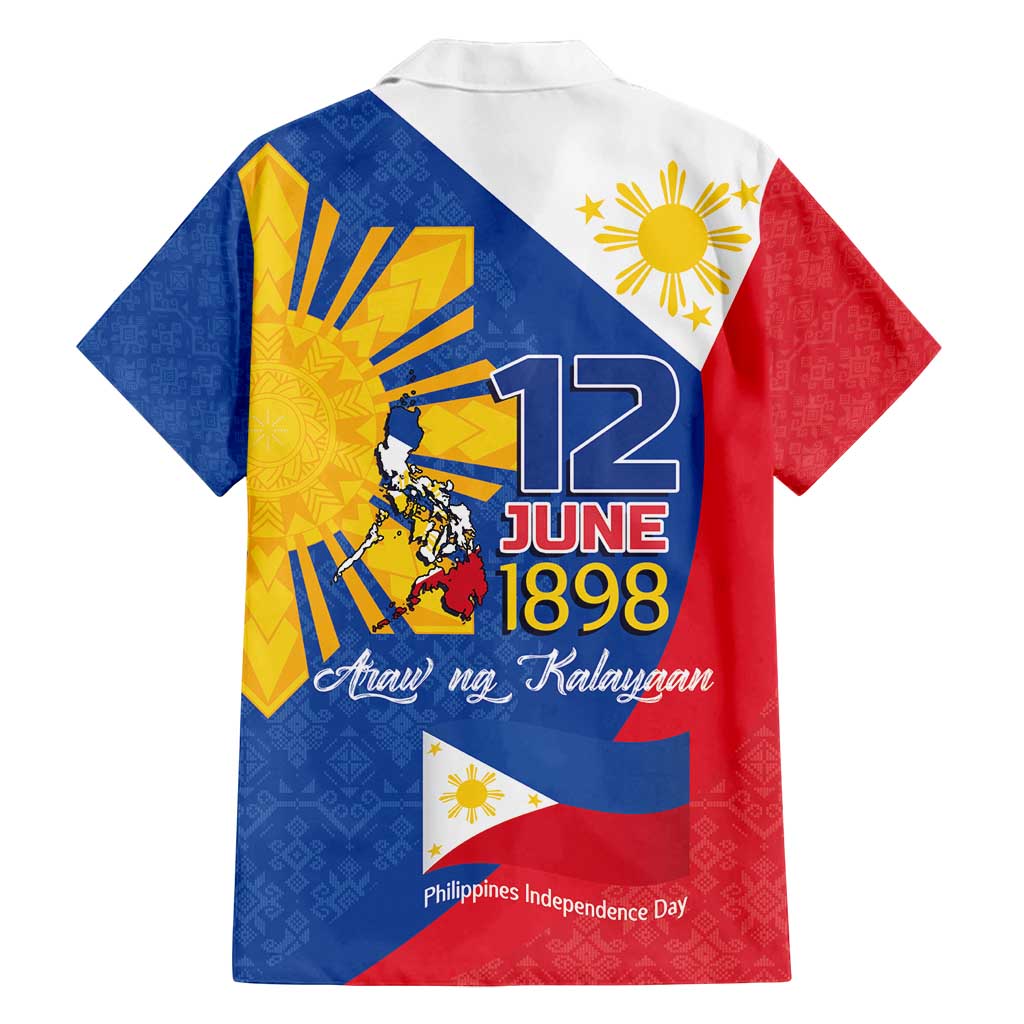 Philippines Independence Day Family Matching Long Sleeve Bodycon Dress and Hawaiian Shirt Araw ng Kalayaan Polynesian Sun and YAKAN Pattern LT03 - Polynesian Pride
