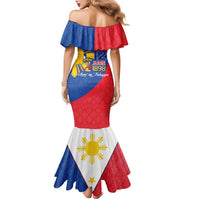 Philippines Independence Day Family Matching Mermaid Dress and Hawaiian Shirt Araw ng Kalayaan Polynesian Sun and YAKAN Pattern LT03 - Polynesian Pride