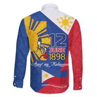 Philippines Independence Day Family Matching Off Shoulder Short Dress and Hawaiian Shirt Araw ng Kalayaan Polynesian Sun and YAKAN Pattern LT03 - Polynesian Pride