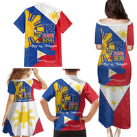 Philippines Independence Day Family Matching Puletasi and Hawaiian Shirt Araw ng Kalayaan Polynesian Sun and YAKAN Pattern LT03 - Polynesian Pride