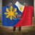 Philippines Independence Day Hooded Blanket Araw ng Kalayaan Polynesian Sun and YAKAN Pattern