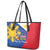 Philippines Independence Day Leather Tote Bag Araw ng Kalayaan Polynesian Sun and YAKAN Pattern