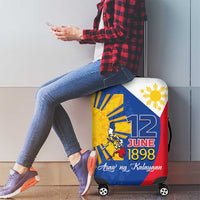 Philippines Independence Day Luggage Cover Araw ng Kalayaan Polynesian Sun and YAKAN Pattern LT03 - Polynesian Pride