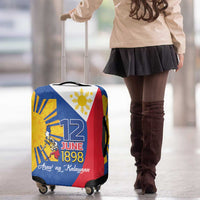Philippines Independence Day Luggage Cover Araw ng Kalayaan Polynesian Sun and YAKAN Pattern LT03 - Polynesian Pride