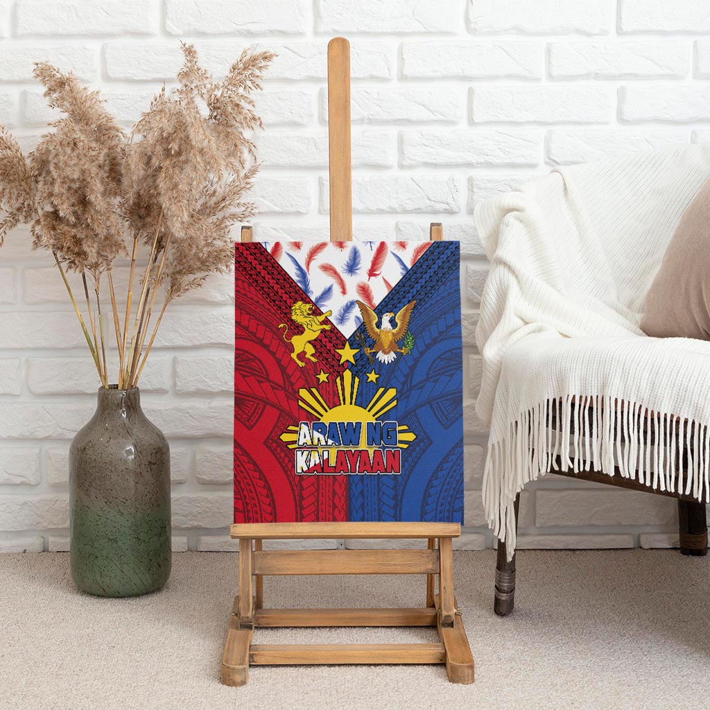 Philippines Independence Day 126th Anniversary Canvas Wall Art Polynesian Pattern National Flag Style